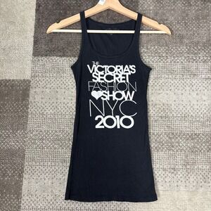 Y2K Victoria's Secret Fashion Show NYC 2010 Black Tank Top Womens Size XS